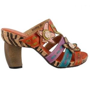 Begonia High Heel Slide Sandal